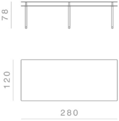 GHIDINI1961 Прямоугольный стол из хрусталя Legs sun-id-1493617 - Вид №6