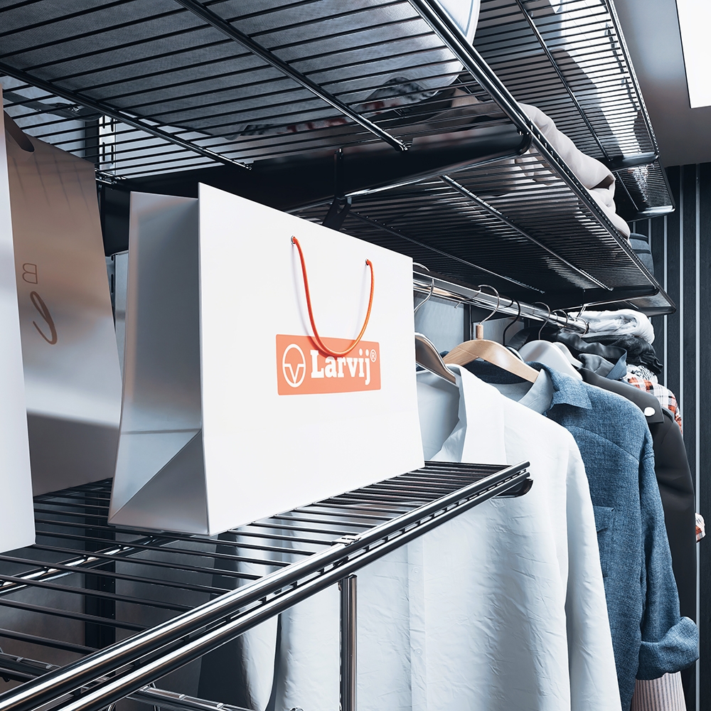 Сеточная полка , 1206х406х15 мм, черный LJPS0528 Public Steel Россия  - Вид №1