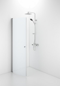 58800192 Гнутая дверь IFO Space SBNF, алюминиевый профиль, матовое стекло с ручкой, SBNF 800