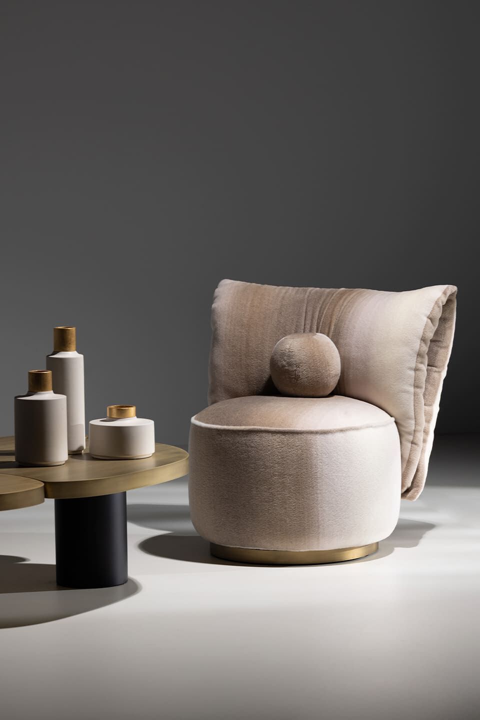 Латунный журнальный столик Greenapple MY BRAIN ARCH-00130142 - Вид №3