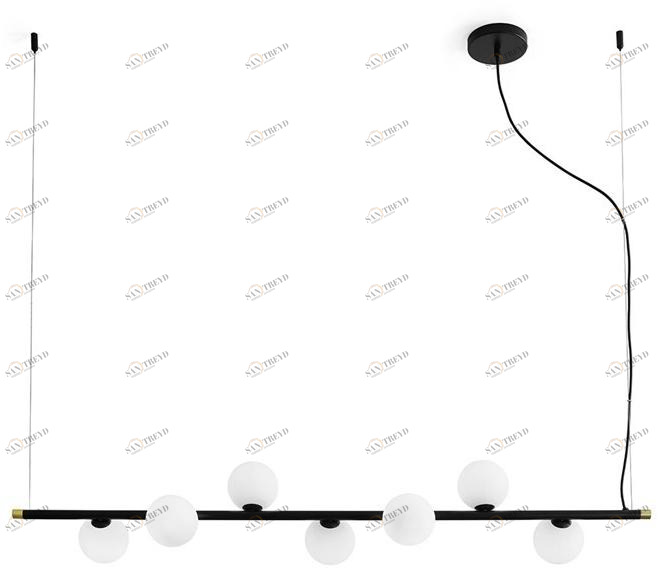 Miloox Подвесной светильник из металла и опалового стекла Pomì 1744.98