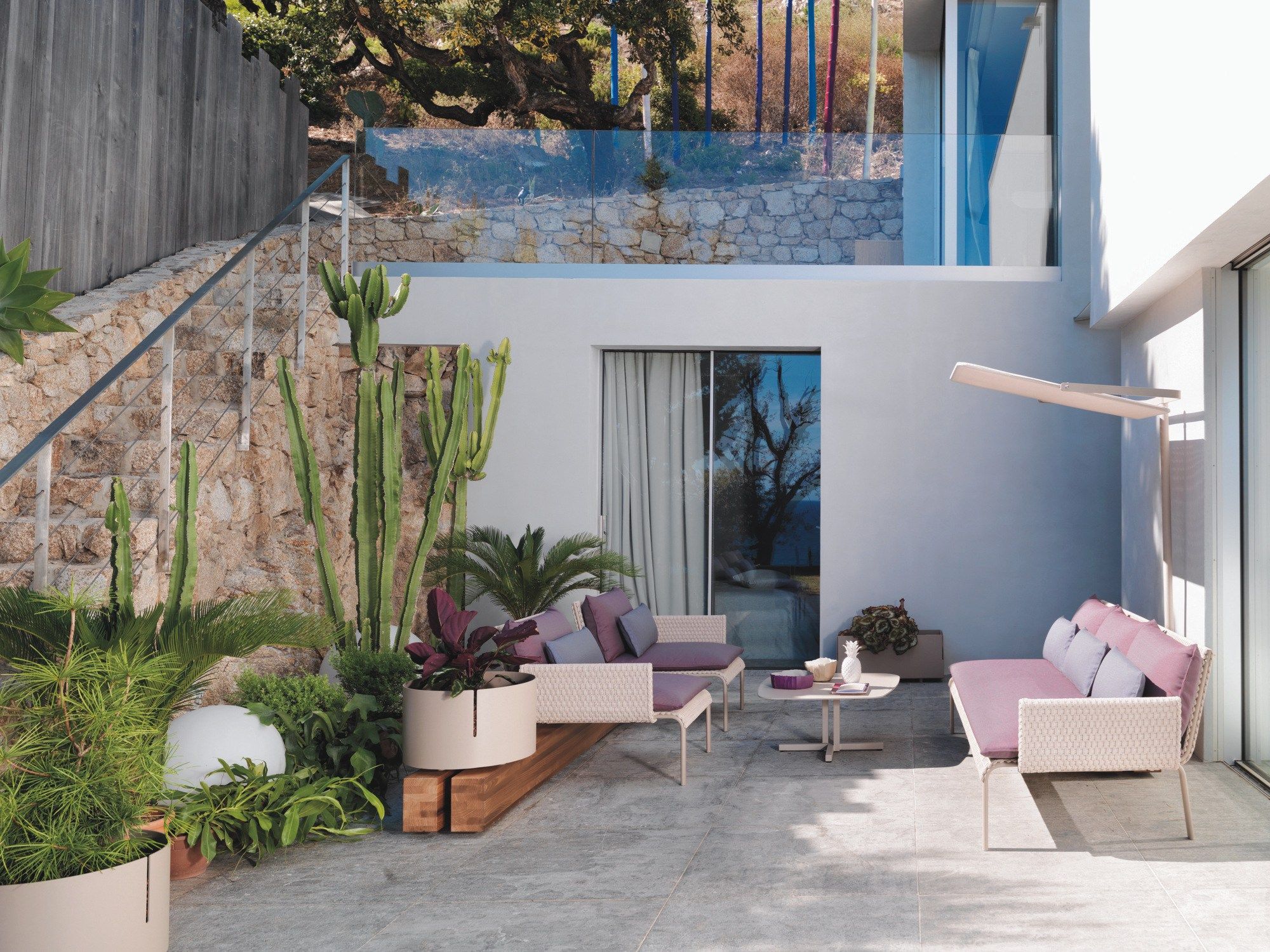 Алюминиевый низкий садовый горшок Roberti KEY WEST ARCH-00143023 - Вид №4