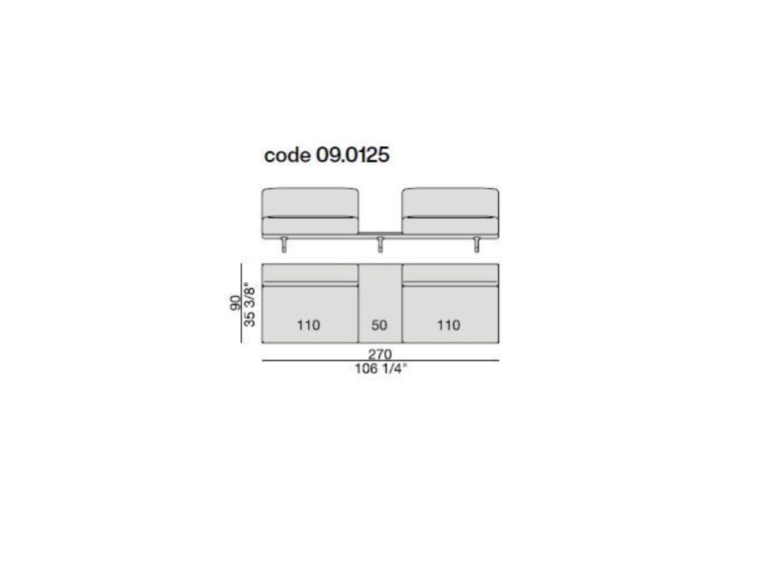 Тканевый диван с отсеком для хранения Porada Soul ARCH-00136846 - Вид №15