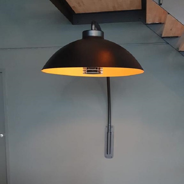 HEATSAIL DOME SNOW Уличный обогреватель инфракрасный с освещением, настенный кронштейн.  .