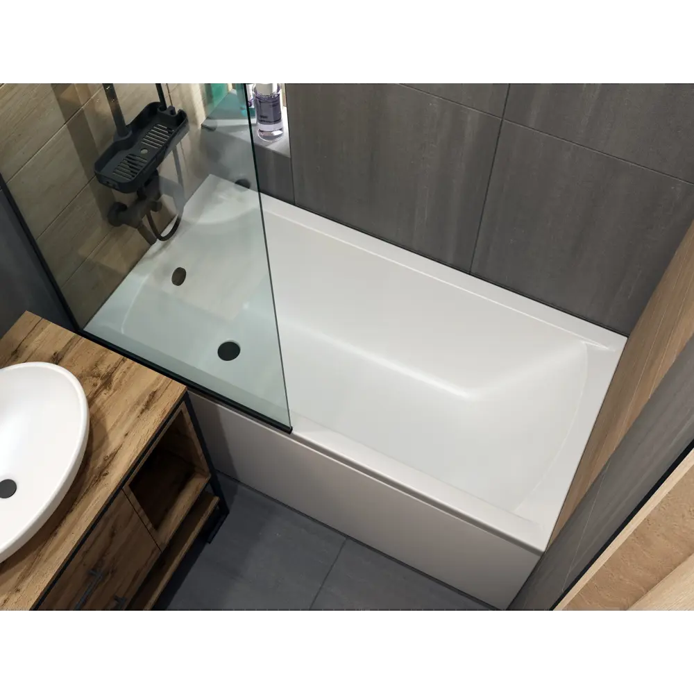 Ванна 100Acryl Ницца акриловая 150x75 см каркас в комплекте STLM-2192640 - Вид №1