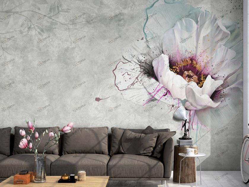 Affreschi & Affreschi Рулонные экологические обои из гипса с цветочными мотивами Aloha sun-id-1344520