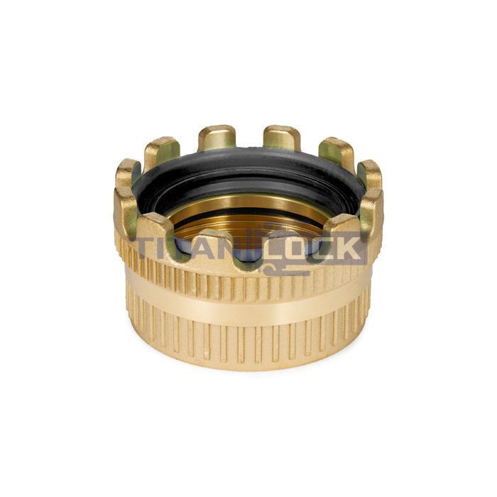 Соединение TankWagen, муфта (мама), латунь, TLMK100BR TITAN LOCK  - Вид №3