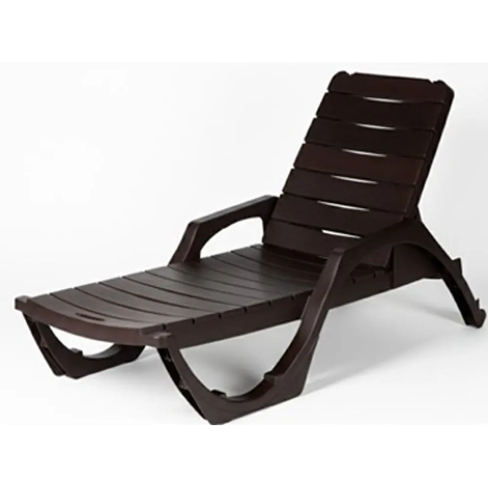 Шезлонг без подушки Adriano Easy Comfort Premium 190x69x207 см пластик коричневый STLM-2110445