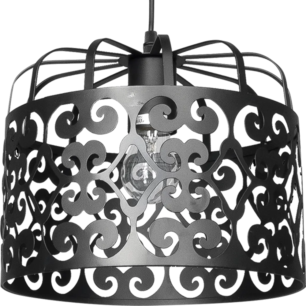 Светильник Charlotte 1xE27x60 Вт, 25 см, цвет чёрный Toplight STLM-2046127 - Вид №1