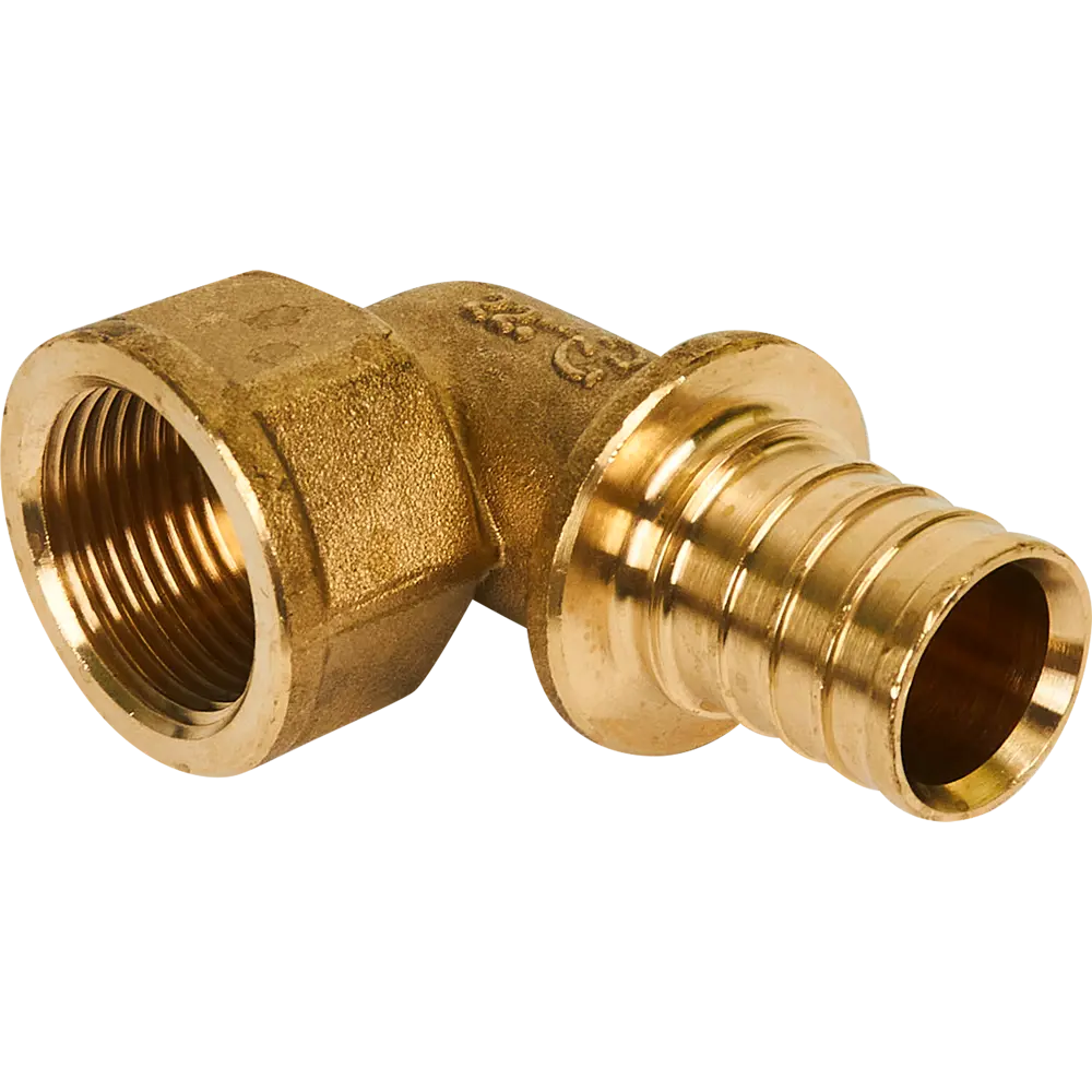 Угольник переходной Stout 90° 32 мм латунный для систем отопления 82197826 STLM-0803371