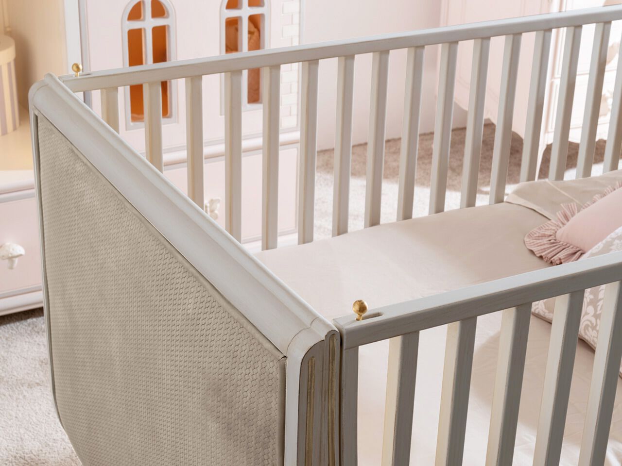 Деревянная и кожаная кроватка SAVIO FIRMINO сказочная ночь ARCH-00134807 - Вид №2