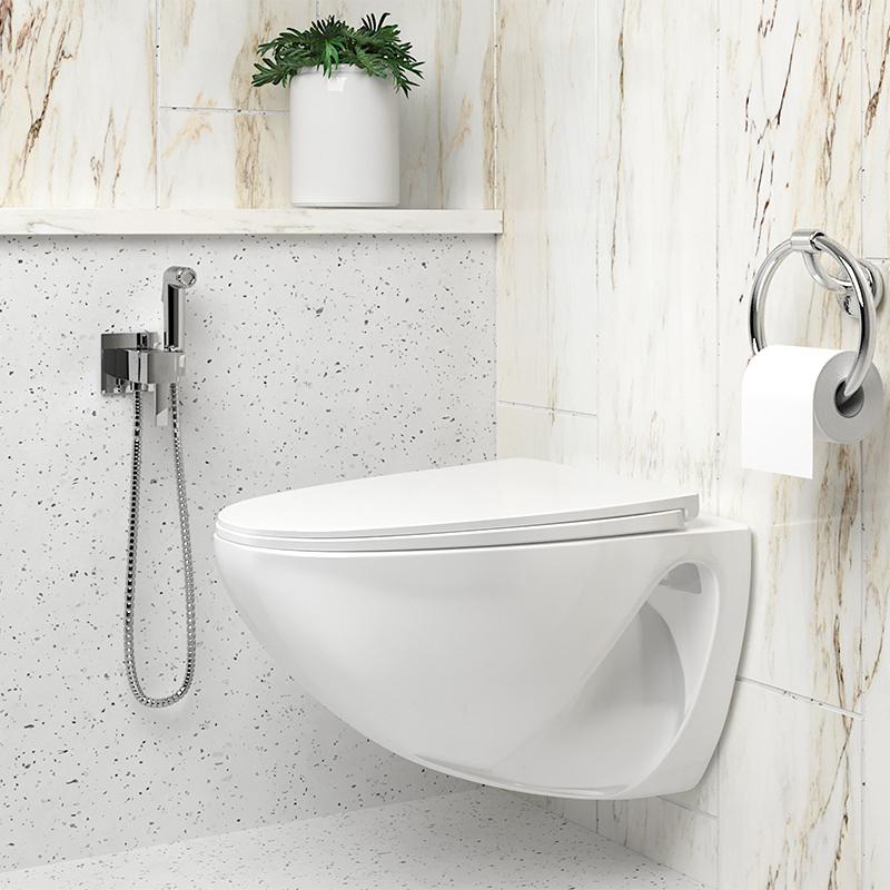 53CR442QRU_ABS KAMPANA Смеситель с гиг.душем (ABS) Paini 53CR442QRUABS - Вид №1