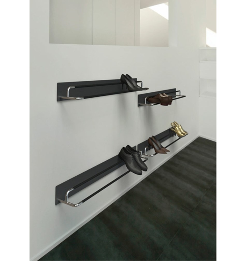 FROST Полка для обуви RADA, 100cm » черная / полированная Сталь Черный / полированный W5002-B  - Вид №10