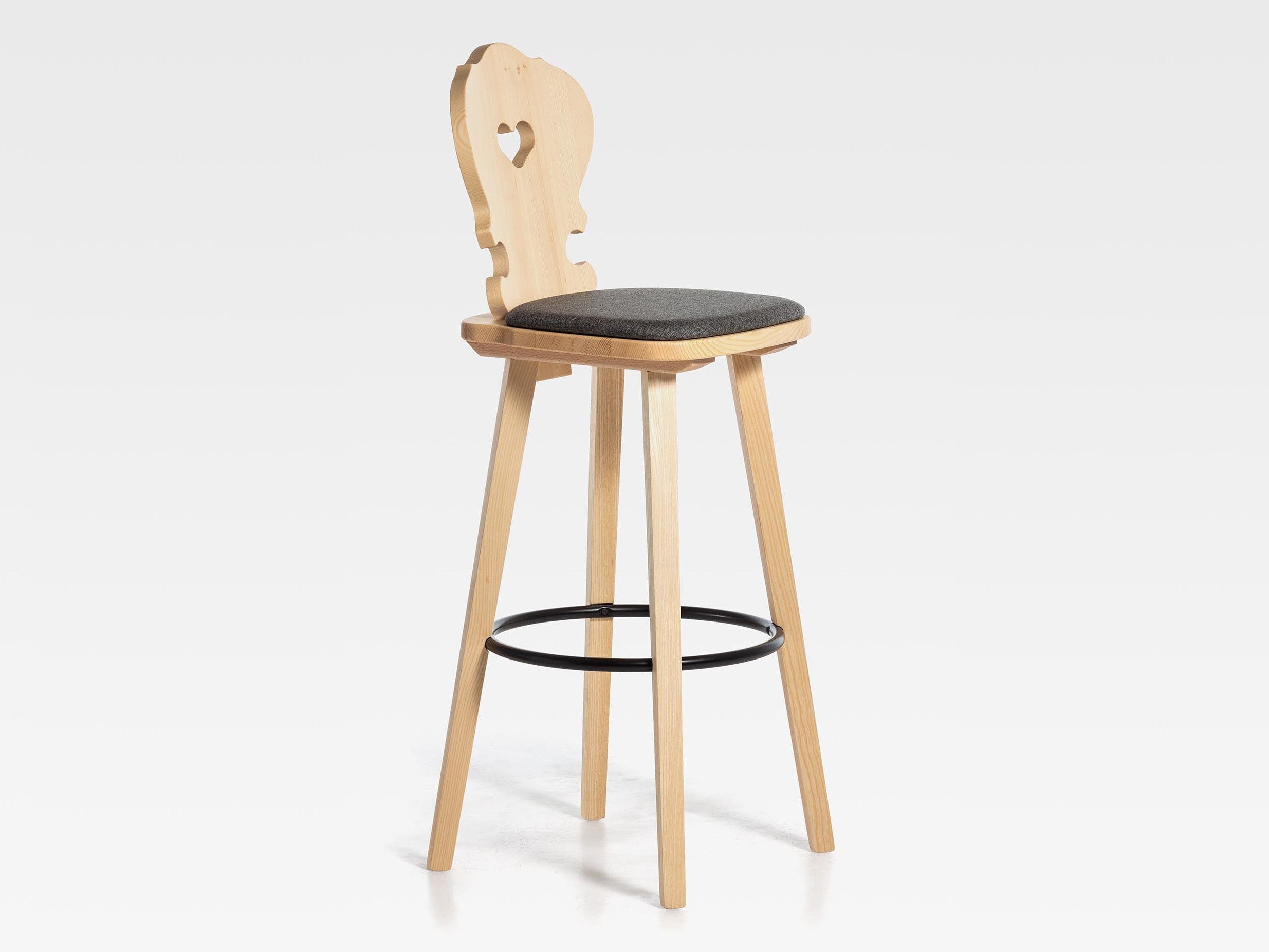 Высокий стул из ели с мягким сиденьем SIPA Вена ARCH-00130176