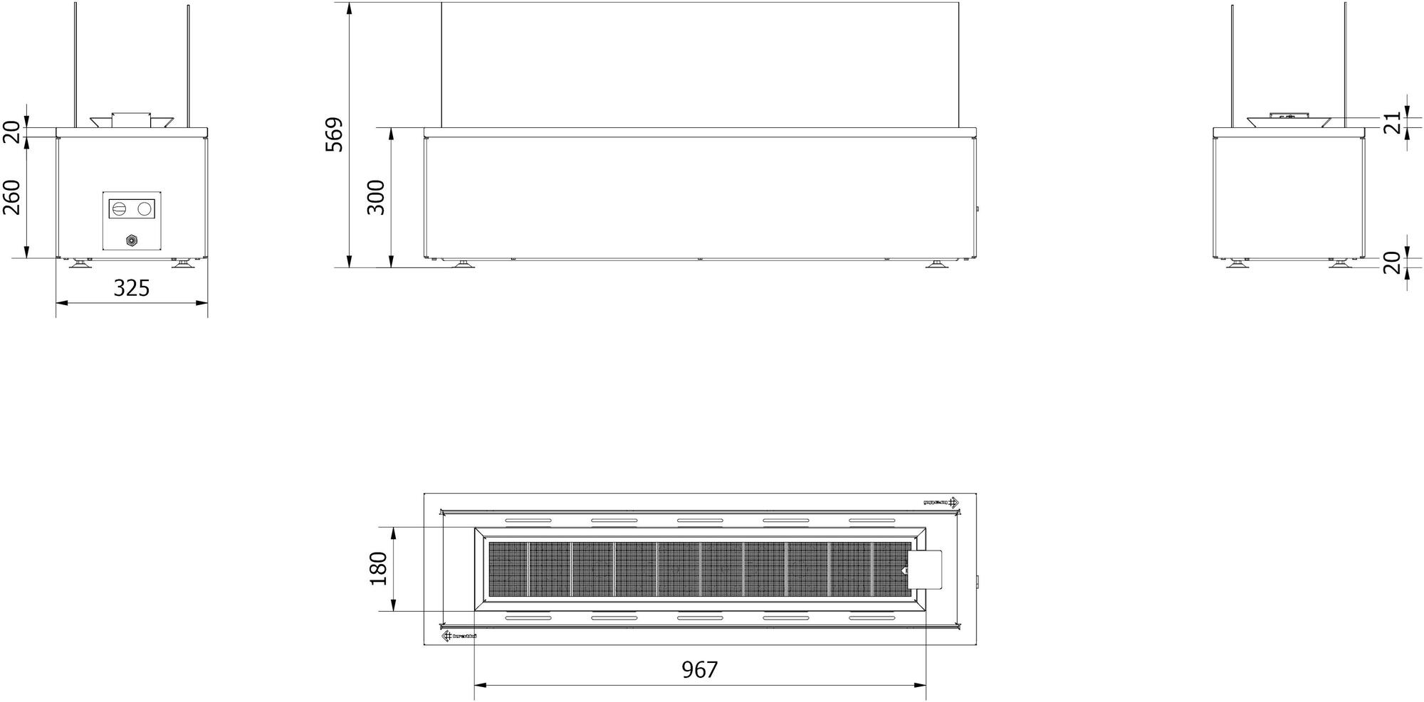 Kratki Отдельно стоящий уличный газовый камин из стали sun-id-1394751 - Вид №3