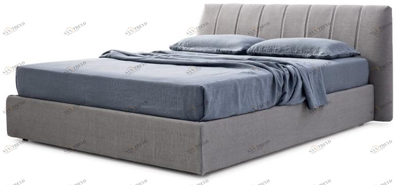 ZANETTE Кожаная кровать с обивкой и изголовьем sun-id-1457238