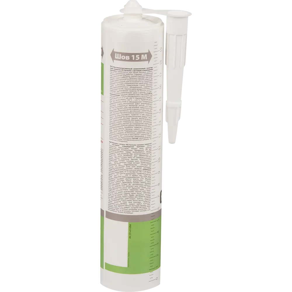 Герметик силиконовый Rx formula санитарный уксусный прозрачный 280 мл STLM-2122290 - Вид №1