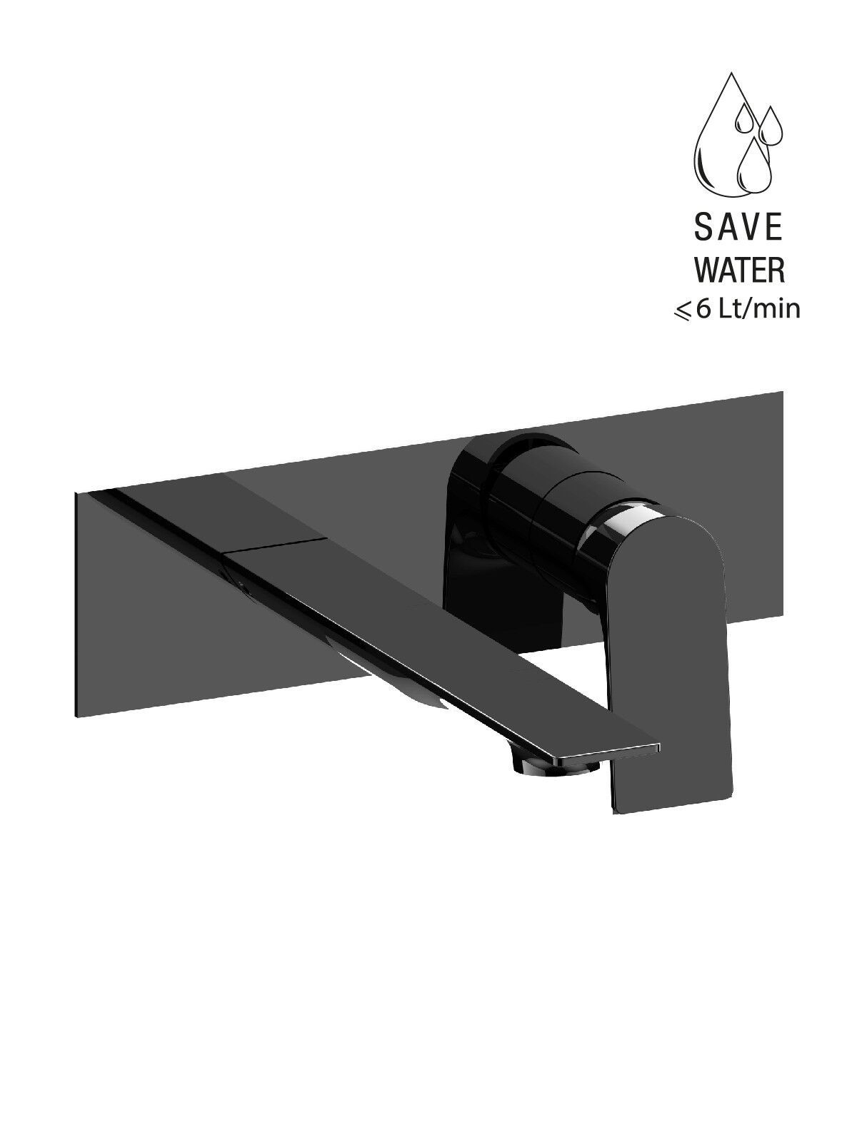 Настенный смеситель для раковины с ограничителем расхода Rubinetterie Frattini Нарцисс ARCH-00108385 - Вид №15