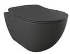 Подвесной матовый унитаз антрацитового цвета Free Suspended Anthracite Matte WC / FE320.60000 Free