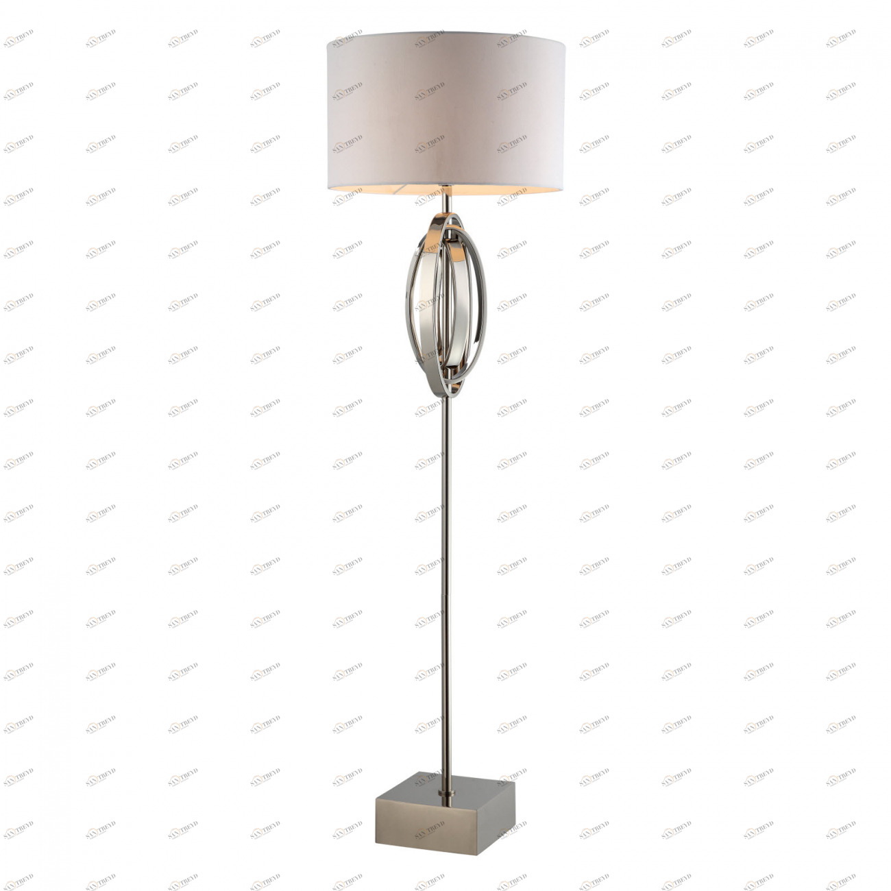 Торшер Seraphina Oval Rings от RVAstley 5575 RVASTLEY ЭЛИТНЫЕ 060008 Белый;хром 