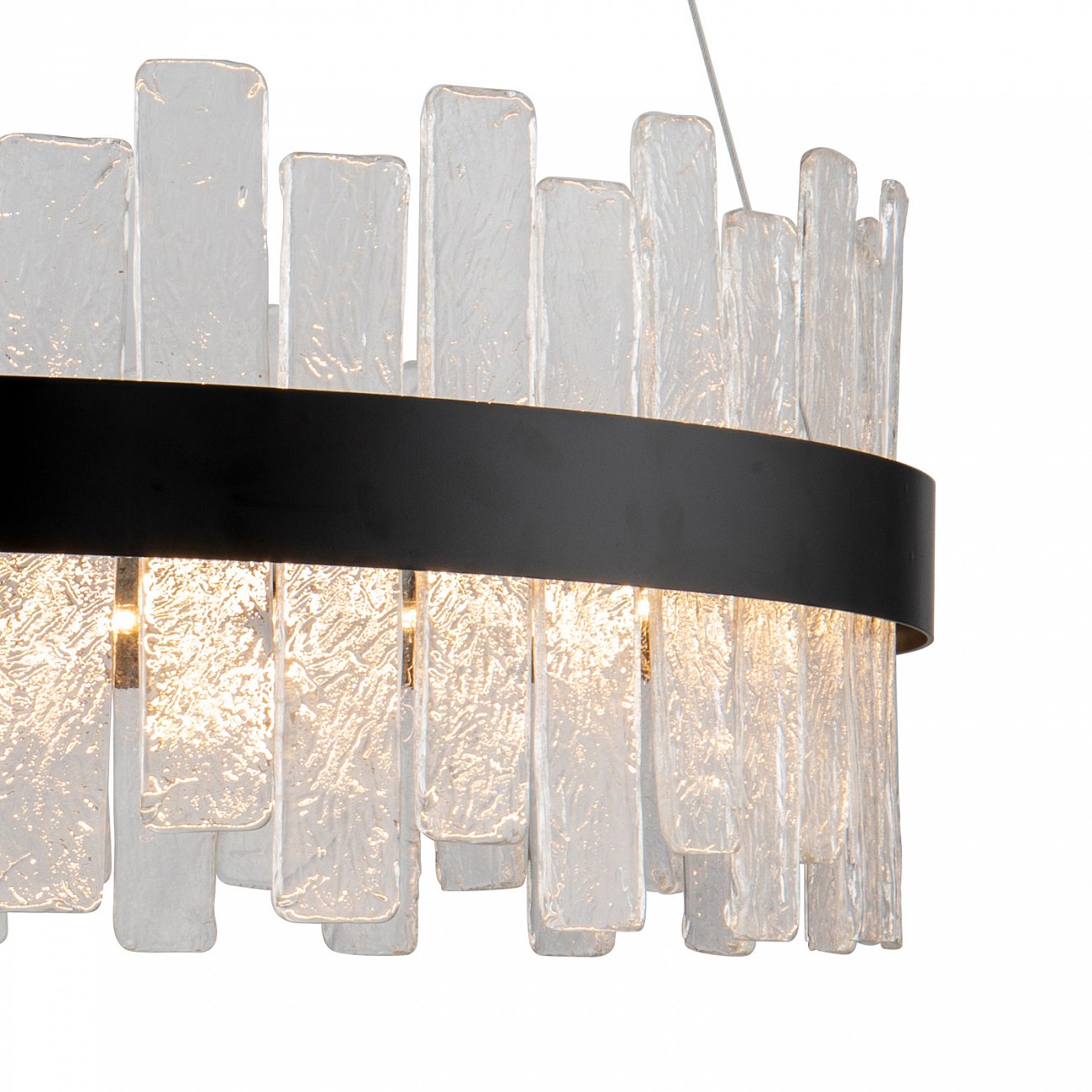Светильник подвесной 42х70 см черный Delight Collection KG1175P-R70 DELIGHT COLLECTION ДИЗАЙНЕРСКИЕ 00-3883154 Прозрачный;черный  - Вид №1