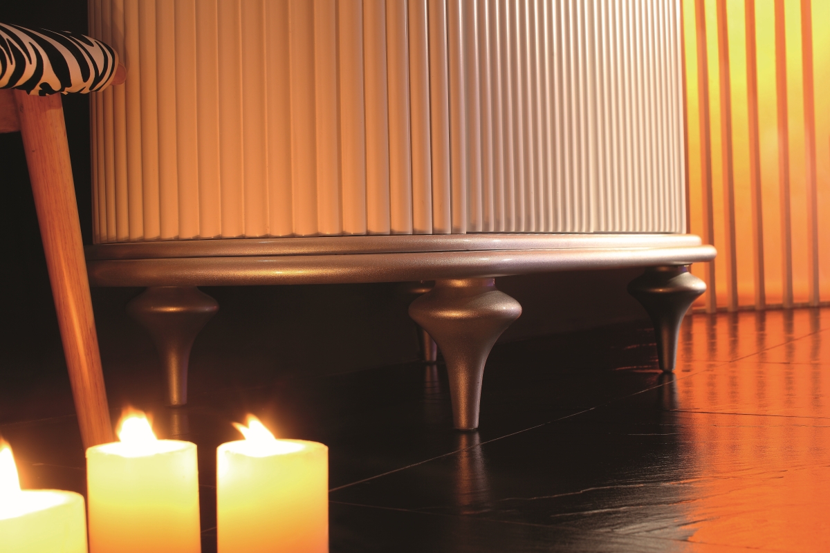 Тумба RIVOLI 80 арт.TS-RI908-C-W/S Белый/Цоколь серебро Tessoro TSRI908CWS - Вид №2