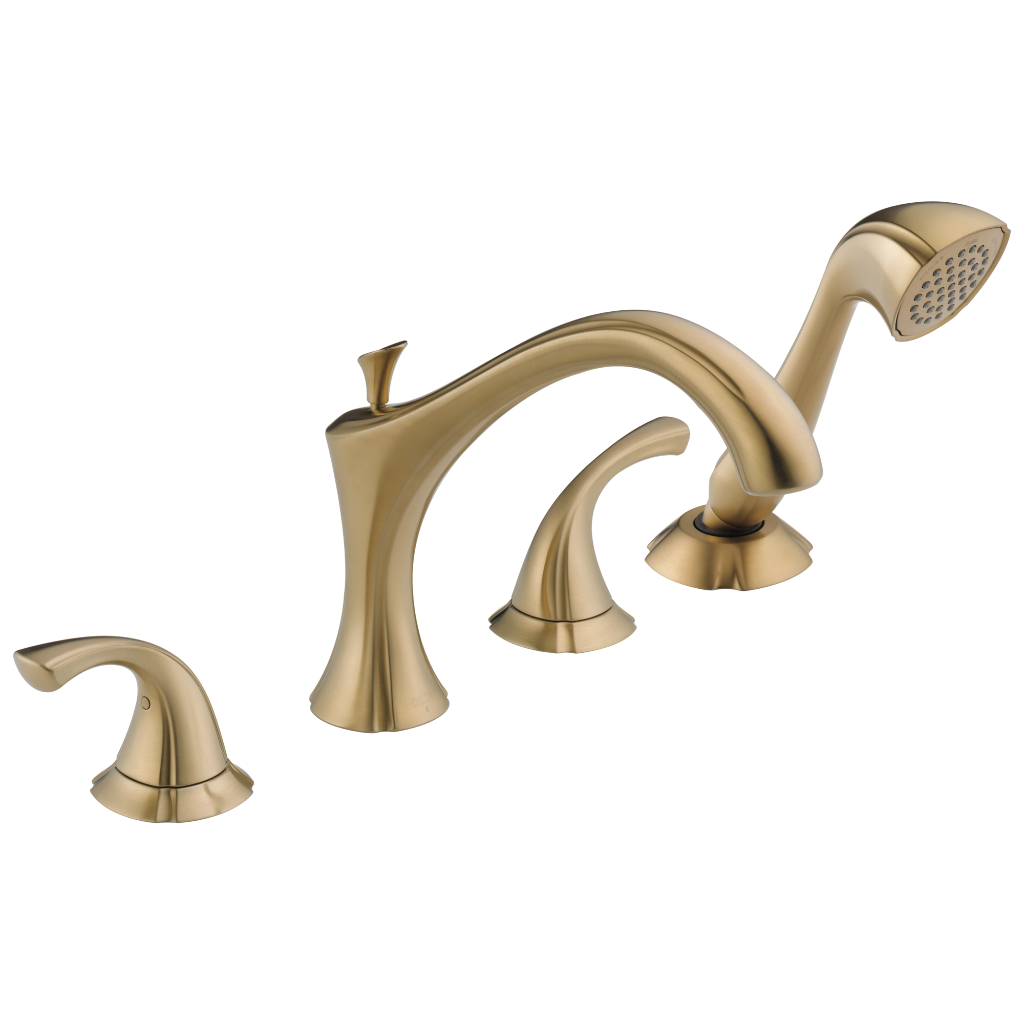 T4792-CZ Римская ванна с ручным душем Delta Faucet Addison Шампанское бронза 