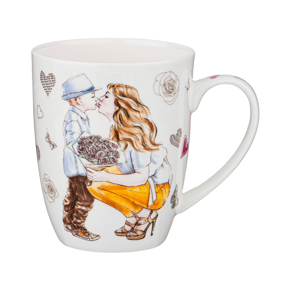 415-2068 Посуда фарфоровая Кружка мамочки 400 мл Счастье моё Lefard 