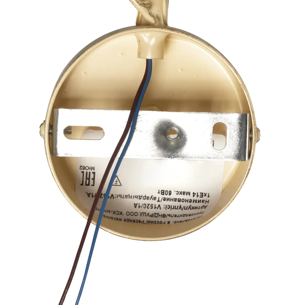 Бра Oран 1xE14x60 Вт, металл/стекло, цвет белый Vitaluce STLM-2202900 - Вид №4