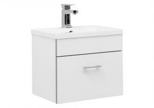 Тумба под раковину Aquanet Верона 50 белый (подвесная 1 ящик)