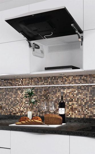 22A12S-B Встраиваемый телевизор, ниша 38 см, 22", full hd, smart tv KITEQ Santreyd  - Вид №3