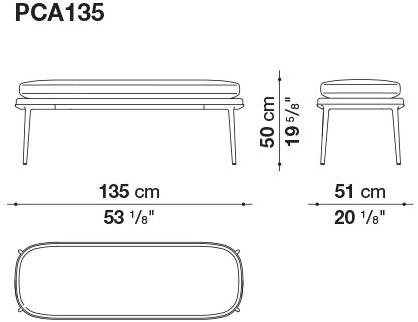 Maxalto Мягкая кожаная скамейка Caratos sun-id-1392309 - Вид №1
