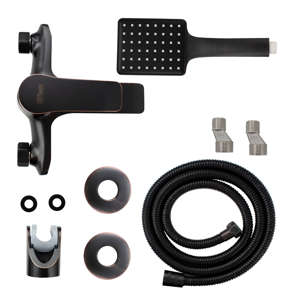 GFmark - Смеситель в ванную, шаровый, короткий излив, под состаренную МЕДЬ, код: 5710  - Вид №3