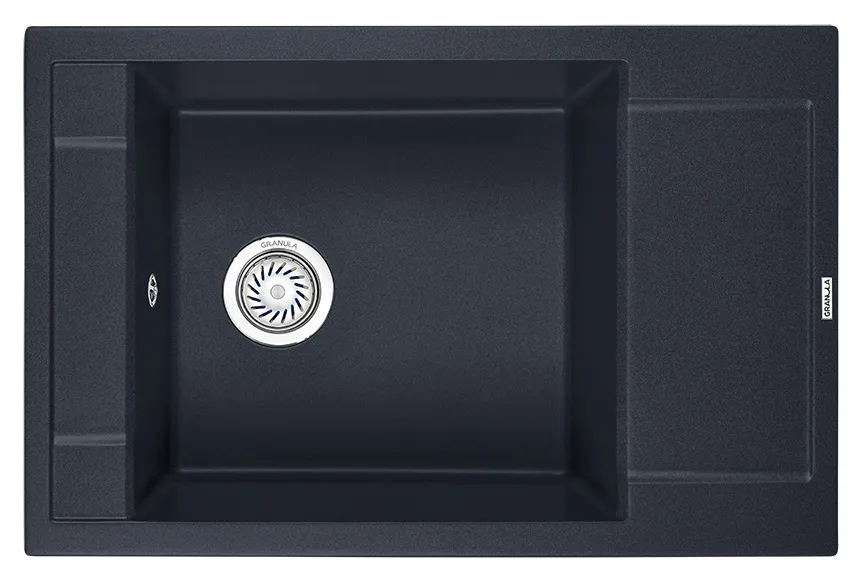 7806, ШВАРЦ (чёрный металлик), кухонная мойка, кварц GRANULA 7806-ST174 - Вид №1