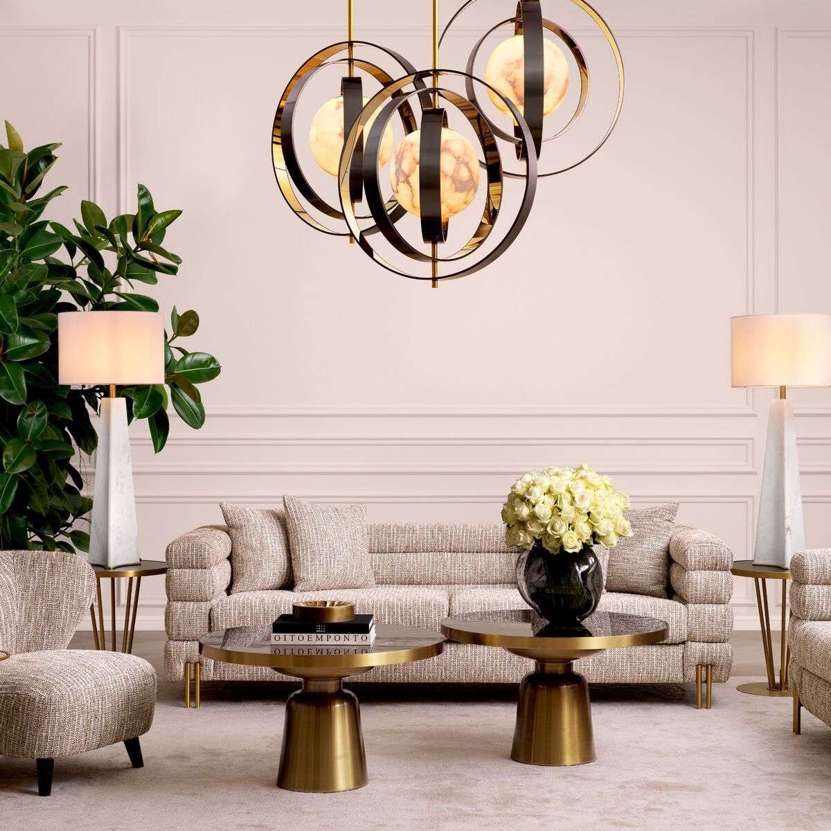 3-местный тканевый линейный диван Eichholtz Йорк ARCH-00130141 - Вид №4