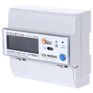 Счётчик электроэнергии Нева МТ 324 AOS26 5(60)А, трёхфазный