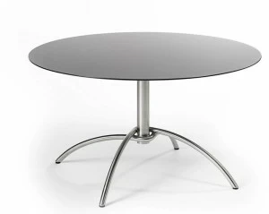FISCHER MÖBEL Стол складной круглый с основанием 4 звезды Taku