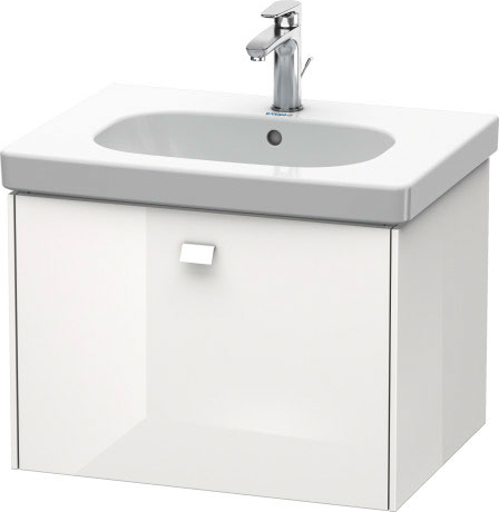 BR404501818 Тумбочка подвесная Brioso #BR4045 620 x 469 мм Белый матовый, декор Duravit - Вид №2
