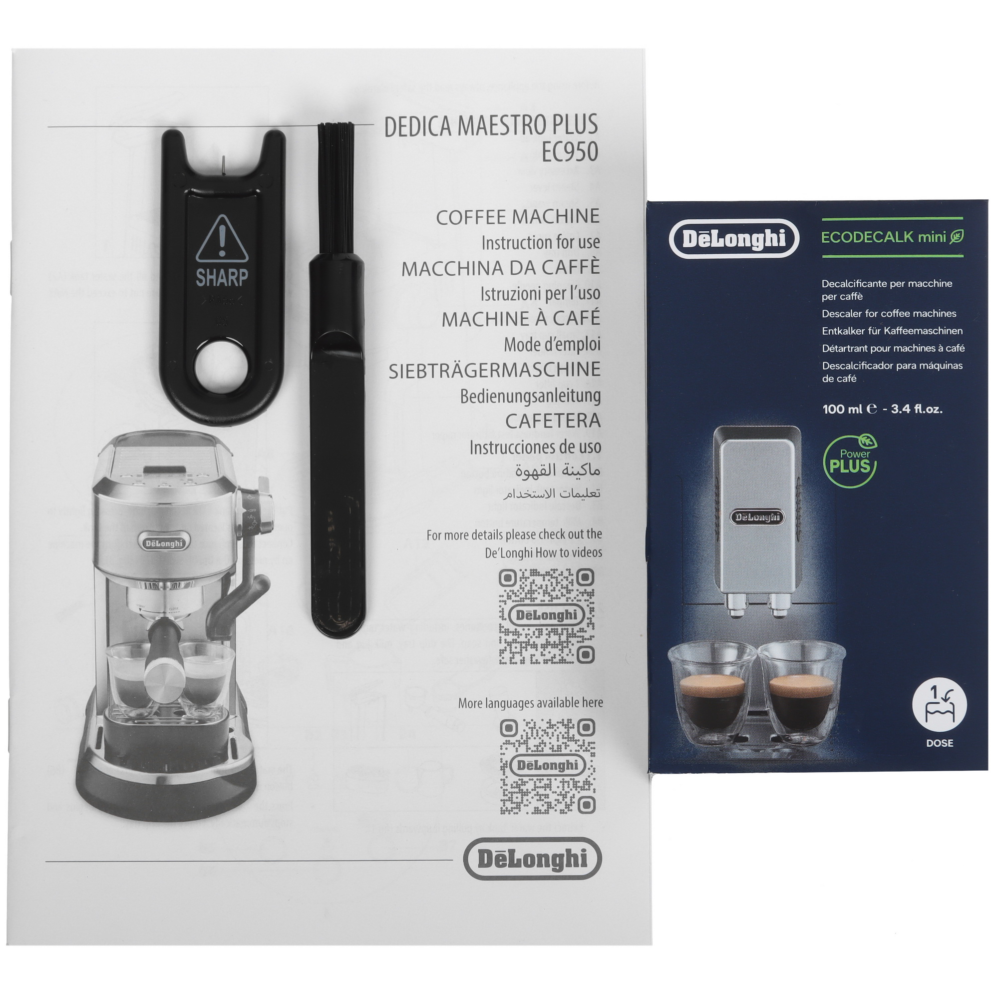 9085704 Кофеварка рожковая DeLonghi EC950.M серебристый STDN-0131345 - Вид №10