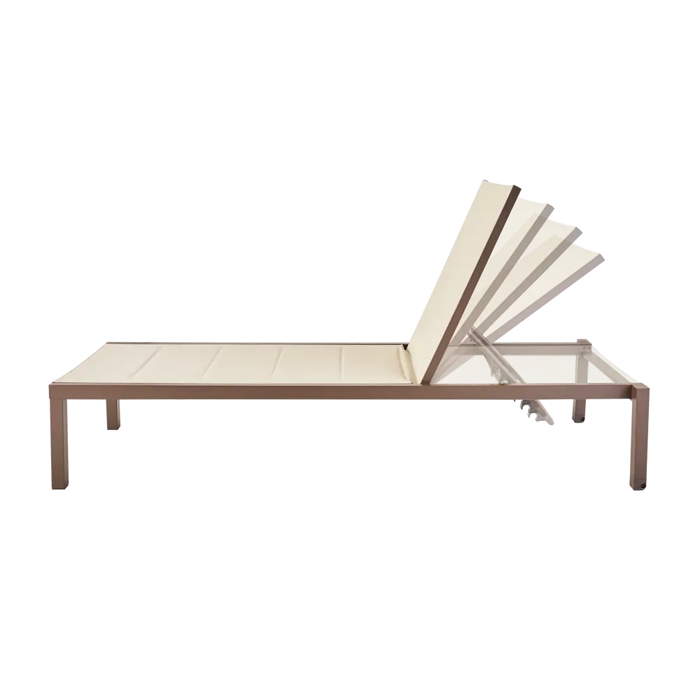 Шезлонг Aquila 200x65x102 см алюминий/текстилен коричневый Santreyd Товар без серии STLM-2102355 - Вид №3