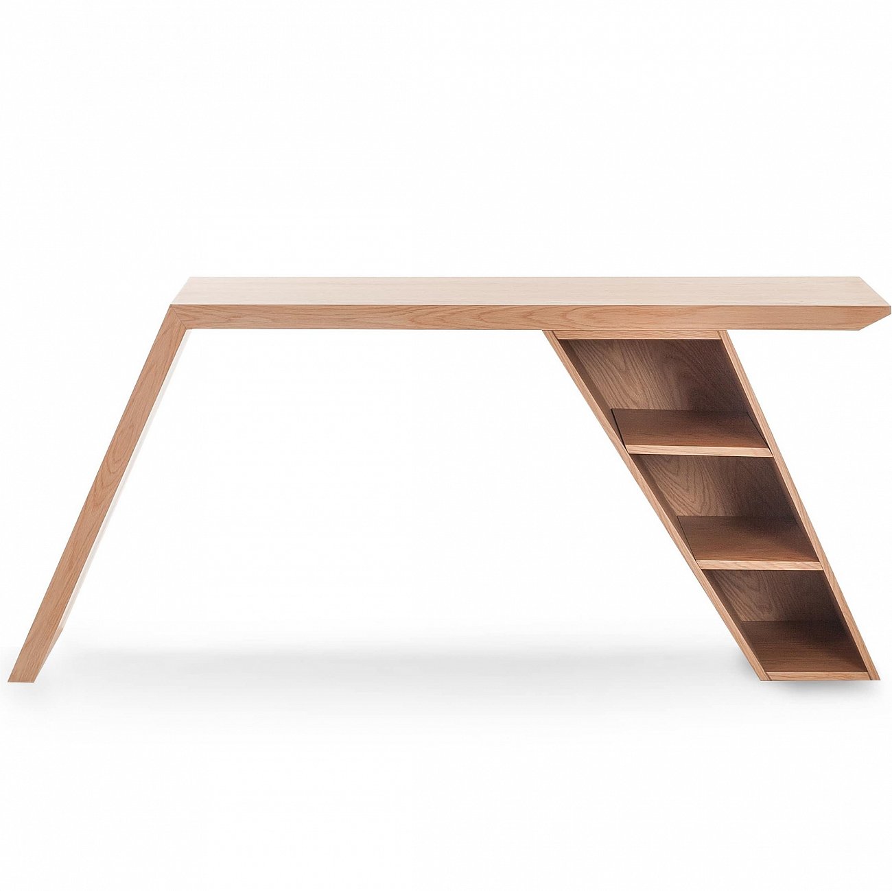 Письменный стол деревянный с ящиками и полками дуб Roble от Angel Cerda ANGEL CERDA  241797 Дуб  - Вид №1