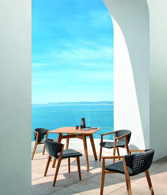 Ethimo Садовый стул из синтетической ткани Knit Knitse01 - Вид №5