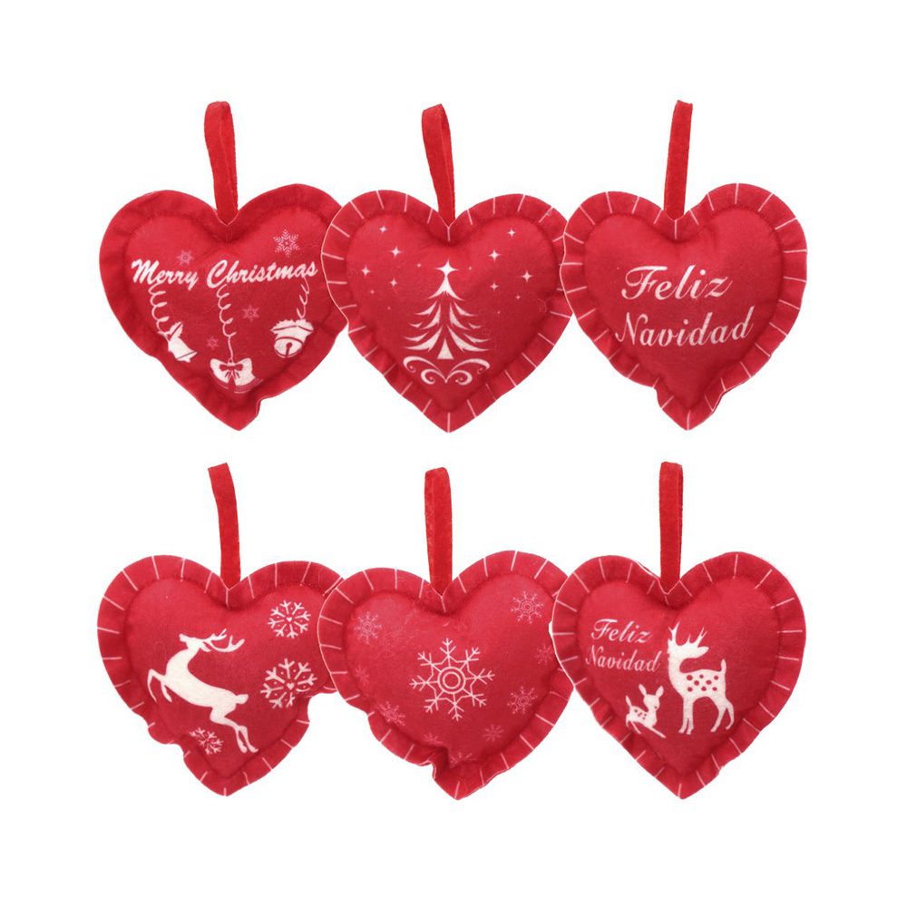 278617 Украшение новогоднее "Сердце" 11 х 12 х 12 см Красный Santreyd 