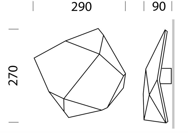 GESSO Настенный светильник из гипса  495  - Вид №3