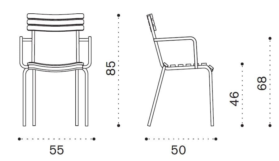 Штабелируемый садовый стул из тикового дерева Ethimo Laren ARCH-00089384 - Вид №5