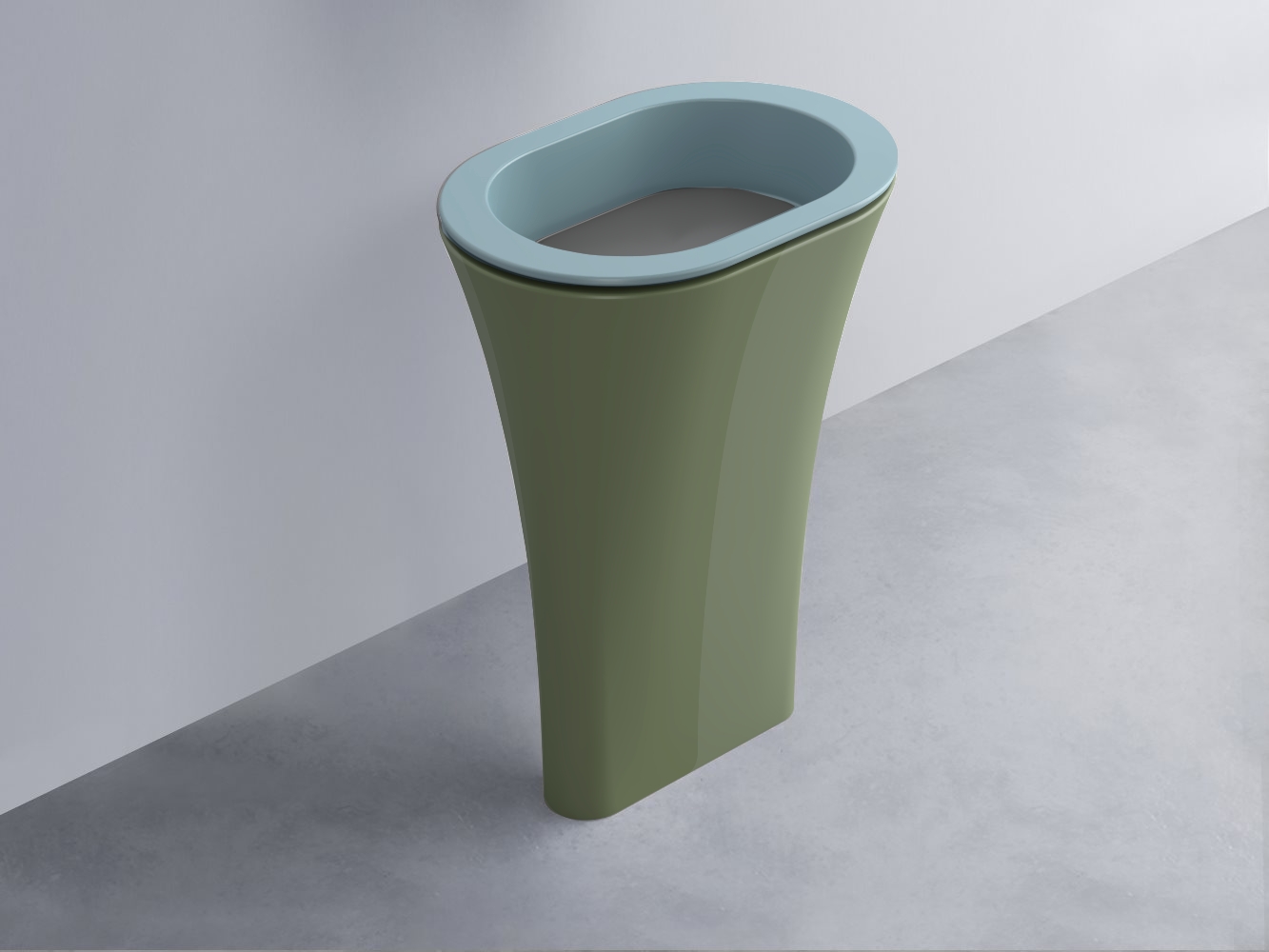 AMLA65-PL+AMPILO-CM+AMCOLO-AG Раковина Amedeo Ovale отдельностоящая cielo Enjoy + Amedeo Ceramica Cielo