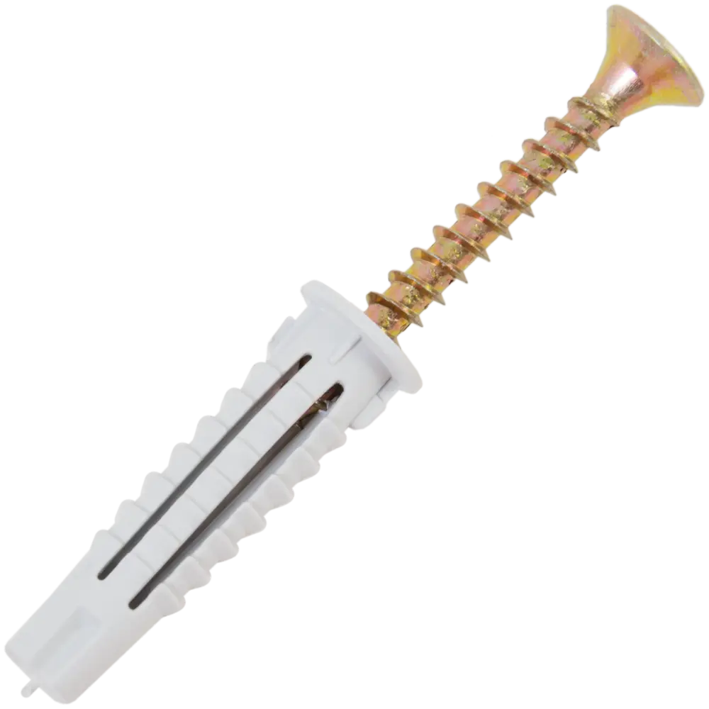 Дюбель-шуруп потайной 5x25 мм нейлон цвет серый ЕВРОПАРТНЕР STLM-2117308