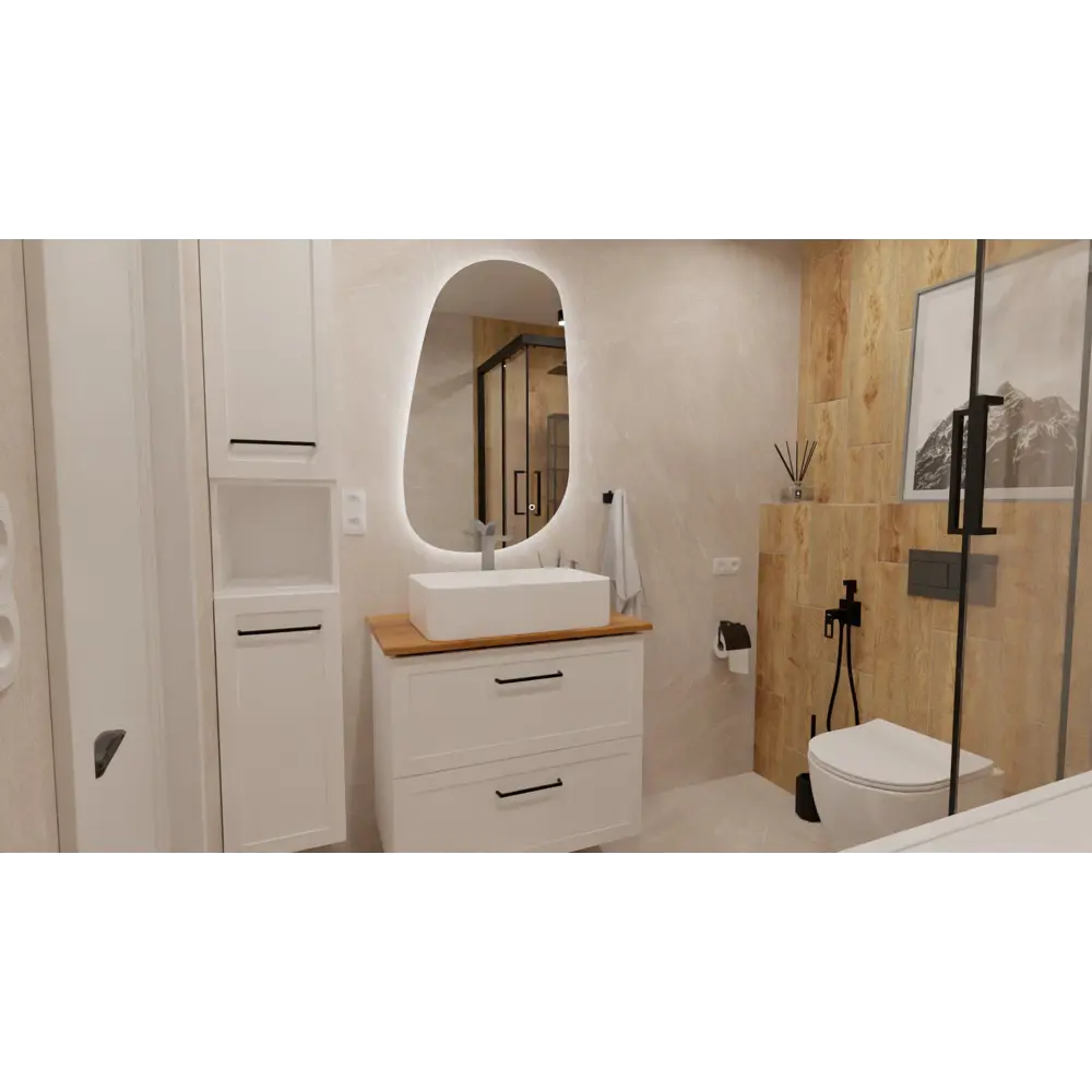 Комплект фасадов для тумбы AM.PM Force M9FFFM0802WM 33x76.5 см МДФ цвет белый 2 шт STLM-2099186 - Вид №3