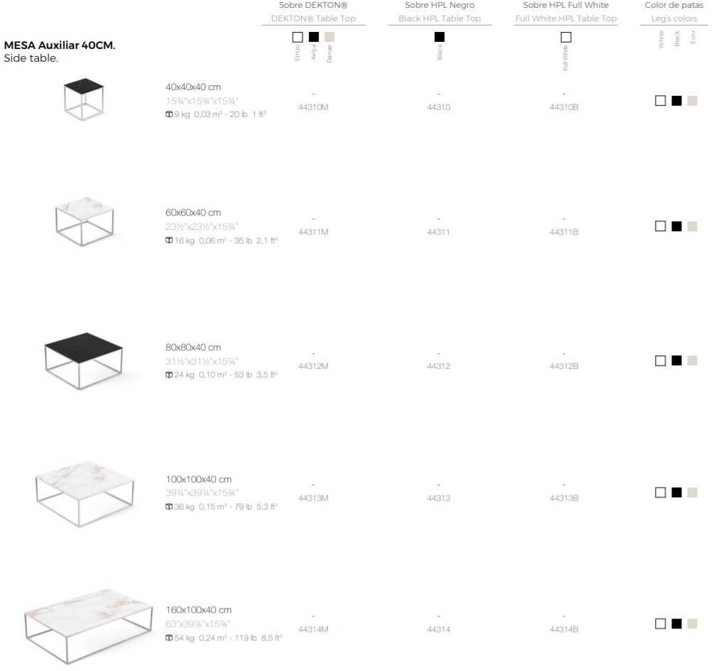 VONDOM Садовый столик низкий квадратный Pixel sun-id-1380920 - Вид №9