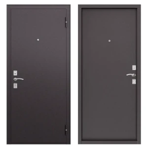 Дверь металлическая Стеф Блок, 960 мм, левая, цвет коричневый